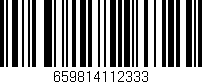 Código de barras (EAN, GTIN, SKU, ISBN): '659814112333'