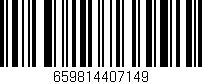 Código de barras (EAN, GTIN, SKU, ISBN): '659814407149'