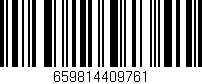 Código de barras (EAN, GTIN, SKU, ISBN): '659814409761'