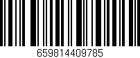 Código de barras (EAN, GTIN, SKU, ISBN): '659814409785'