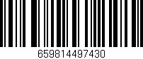 Código de barras (EAN, GTIN, SKU, ISBN): '659814497430'