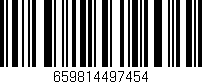 Código de barras (EAN, GTIN, SKU, ISBN): '659814497454'