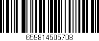 Código de barras (EAN, GTIN, SKU, ISBN): '659814505708'