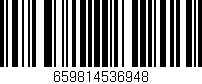 Código de barras (EAN, GTIN, SKU, ISBN): '659814536948'