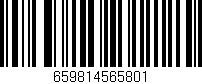 Código de barras (EAN, GTIN, SKU, ISBN): '659814565801'
