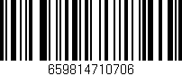 Código de barras (EAN, GTIN, SKU, ISBN): '659814710706'