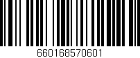 Código de barras (EAN, GTIN, SKU, ISBN): '660168570601'