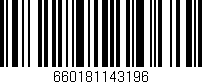 Código de barras (EAN, GTIN, SKU, ISBN): '660181143196'