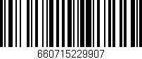 Código de barras (EAN, GTIN, SKU, ISBN): '660715229907'