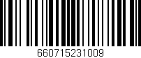 Código de barras (EAN, GTIN, SKU, ISBN): '660715231009'