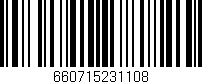 Código de barras (EAN, GTIN, SKU, ISBN): '660715231108'