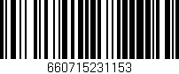 Código de barras (EAN, GTIN, SKU, ISBN): '660715231153'