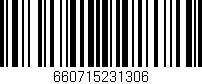 Código de barras (EAN, GTIN, SKU, ISBN): '660715231306'