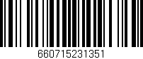 Código de barras (EAN, GTIN, SKU, ISBN): '660715231351'