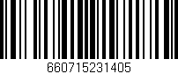 Código de barras (EAN, GTIN, SKU, ISBN): '660715231405'