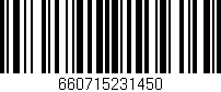 Código de barras (EAN, GTIN, SKU, ISBN): '660715231450'