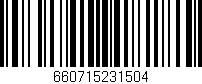 Código de barras (EAN, GTIN, SKU, ISBN): '660715231504'