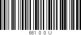 Código de barras (EAN, GTIN, SKU, ISBN): '661_0_0_U'