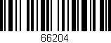 Código de barras (EAN, GTIN, SKU, ISBN): '66204'