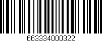Código de barras (EAN, GTIN, SKU, ISBN): '663334000322'