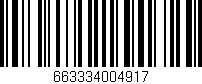 Código de barras (EAN, GTIN, SKU, ISBN): '663334004917'