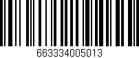 Código de barras (EAN, GTIN, SKU, ISBN): '663334005013'