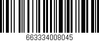 Código de barras (EAN, GTIN, SKU, ISBN): '663334008045'