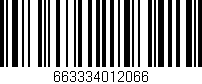 Código de barras (EAN, GTIN, SKU, ISBN): '663334012066'
