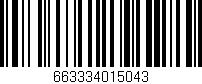 Código de barras (EAN, GTIN, SKU, ISBN): '663334015043'