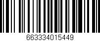 Código de barras (EAN, GTIN, SKU, ISBN): '663334015449'