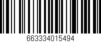 Código de barras (EAN, GTIN, SKU, ISBN): '663334015494'
