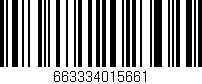 Código de barras (EAN, GTIN, SKU, ISBN): '663334015661'