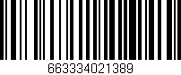 Código de barras (EAN, GTIN, SKU, ISBN): '663334021389'