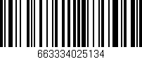 Código de barras (EAN, GTIN, SKU, ISBN): '663334025134'