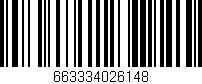 Código de barras (EAN, GTIN, SKU, ISBN): '663334026148'