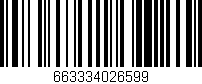 Código de barras (EAN, GTIN, SKU, ISBN): '663334026599'
