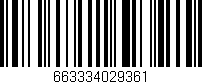 Código de barras (EAN, GTIN, SKU, ISBN): '663334029361'