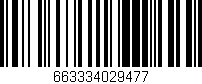Código de barras (EAN, GTIN, SKU, ISBN): '663334029477'
