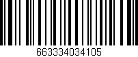 Código de barras (EAN, GTIN, SKU, ISBN): '663334034105'