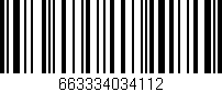 Código de barras (EAN, GTIN, SKU, ISBN): '663334034112'