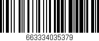 Código de barras (EAN, GTIN, SKU, ISBN): '663334035379'