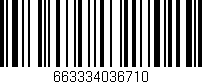 Código de barras (EAN, GTIN, SKU, ISBN): '663334036710'
