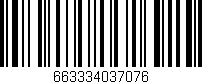 Código de barras (EAN, GTIN, SKU, ISBN): '663334037076'
