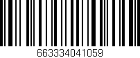 Código de barras (EAN, GTIN, SKU, ISBN): '663334041059'
