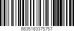 Código de barras (EAN, GTIN, SKU, ISBN): '6635183375757'