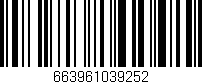 Código de barras (EAN, GTIN, SKU, ISBN): '663961039252'