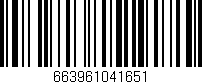 Código de barras (EAN, GTIN, SKU, ISBN): '663961041651'