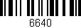Código de barras (EAN, GTIN, SKU, ISBN): '6640'