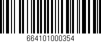 Código de barras (EAN, GTIN, SKU, ISBN): '664101000354'