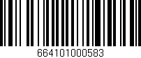 Código de barras (EAN, GTIN, SKU, ISBN): '664101000583'